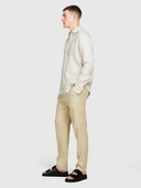 %100 Keten Regular Fit Gömlek Erkek Gri Gömlek - 324P5BKUSQ029 thumbnail 1