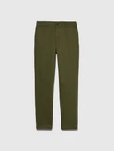 Sisley   Streç Pamuklu Kemer Delikli Slim Fit Denim Chino Pantolon Erkek Lacivert Pantolon - 324P4HJTSF03N thumbnail 4