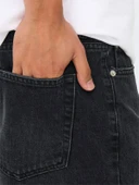 Only & Sons   ONSEDGE BLACK 2047 TAI DNM SHORTS NOOS Erkek Siyah Şort - 22032047 thumbnail 4