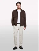 Sisley   Pamuk Karışımlı Dar Kesim Cepli Kadife Chino Pantolon Erkek 0L8 Pantolon - 324A41ZNSF04R thumbnail 1