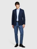 Streç Pamuklu Dar Kesim Gömlek Erkek Mavi Gömlek - 324P5CNX5QL19 thumbnail 3