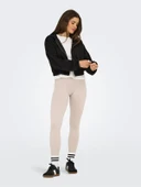 ONLSCARLETT LIFE LS ZIP HOOD SWT NOOS Kadın Siyah Sweatshirt - 15346449 thumbnail 5