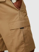 %100 Pamuk Yama Cepli Kemer Delikli Kargo Bermuda Şort Erkek Kahverengi Şort - 324P4IUKS9015 thumbnail 2