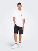 Only & Sons   ONSEDGE BLACK 2047 TAI DNM SHORTS NOOS Erkek Siyah Şort - 22032047 thumbnail 7