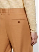 Sisley   %100 Pamuk Yırtmaç Detaylı Regular Fit Bermuda Şort Erkek Kahverengi Şort - 325P4GJ0S9018 thumbnail 4