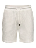 Only & Sons   ONSBERTIL WAFFLE SHORTS Erkek Beyaz Şort - OS22032055 thumbnail 1