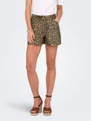 Only   ONLNAOMI STRING AOP SHORTS OTW Kadın Kahverengi Şort - 15347131 thumbnail 1