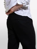 Sisley   %100 Pamuk Rahat Kesim Yüksek Bel Pantolon Erkek Siyah Pantolon - 324A4WMDSF047 thumbnail 4