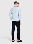 Sisley   %100 Keten Slim Comfort Fit Pantolon Erkek Lacivert Pantolon - 324P4AGHSF049 thumbnail 6