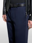 Sisley   Streç Pamuklu Logolu Slim Fit Chino Pantolon Erkek Lacivert Pantolon - 325P41C4SF052 thumbnail 4