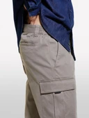 Sisley   Pamuk Karışımlı Rahat Kesim Ön ve Arka Cepli Pantolon Erkek 18U Pantolon - 324A42A7SF04H thumbnail 3