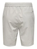 Only & Sons   ONSLINUS 0007 COT LIN SHORTS NOOS Erkek Gri Şort - 22024967 thumbnail 2