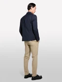 Sisley   Streç Pamuklu Logo Detaylı Slim Fit Chino Pantolon Erkek Mavi Pantolon - 325P4WOSSF053 thumbnail 4