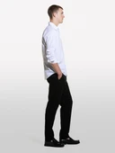 Sisley   %100 Pamuk Rahat Kesim Yüksek Bel Pantolon Erkek Siyah Pantolon - 324A4WMDSF047 thumbnail 5