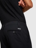 Sisley   Pamuk Karışımlı Slim Fit Chino Pantolon Erkek Siyah Pantolon - 324P4TEQSF02E thumbnail 3