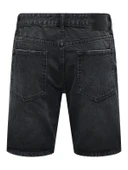 Only & Sons   ONSEDGE BLACK 2047 TAI DNM SHORTS NOOS Erkek Siyah Şort - 22032047 thumbnail 2