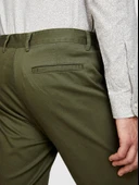 Sisley   Streç Pamuklu Kemer Delikli Slim Fit Denim Chino Pantolon Erkek Lacivert Pantolon - 324P4HJTSF03N thumbnail 2