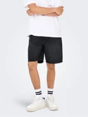 Only & Sons   ONSEDGE BLACK 2047 TAI DNM SHORTS NOOS Erkek Siyah Şort - 22032047 thumbnail 3