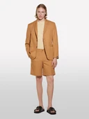 Sisley   %100 Pamuk Yırtmaç Detaylı Regular Fit Bermuda Şort Erkek Kahverengi Şort - 325P4GJ0S9018 thumbnail 1