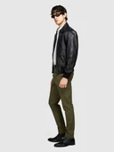 Sisley   Streç Pamuklu Kemer Delikli Slim Fit Denim Chino Pantolon Erkek Lacivert Pantolon - 324P4HJTSF03N thumbnail 3