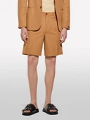 Sisley   %100 Pamuk Yırtmaç Detaylı Regular Fit Bermuda Şort Erkek Kahverengi Şort - 325P4GJ0S9018 thumbnail 3