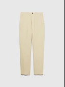 Sisley   %100 Keten Slim Comfort Fit Pantolon Erkek Bej Pantolon - 325P4AGHSF049 thumbnail 5