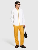 Keten Pamuk Karışımlı Slim Fit Gömlek Erkek Beyaz Gömlek - 324P59A2SQ03G thumbnail 1