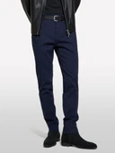 Sisley   Streç Pamuklu Logolu Slim Fit Chino Pantolon Erkek Lacivert Pantolon - 325P41C4SF052 thumbnail 3