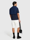 Sisley   %100 Keten Slim Fit Bermuda Şort Erkek Kırık Beyaz Şort - 324P4AGHS9010 thumbnail 2