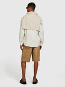 %100 Pamuk Yama Cepli Kemer Delikli Kargo Bermuda Şort Erkek Kahverengi Şort - 324P4IUKS9015 thumbnail 6