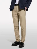 Sisley   Streç Pamuklu Logo Detaylı Slim Fit Chino Pantolon Erkek Mavi Pantolon - 325P4WOSSF053 thumbnail 1