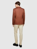 Sisley   Streç Pamuklu Kemer Delikli Slim Fit Denim Chino Pantolon Erkek Pembe Pantolon - 324P4HJTSF03N thumbnail 1