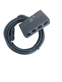 Araç Çakmak Uzatma Kablosu Çakmaklık Çoklayıcı LCD Ekranlı USB, Type-C çıkışlı 12 Volt 10 Amper 120 WAT 2 X1,5mm TTR Bakır 5 Mt-Siyah-YT-OT733 thumbnail 2
