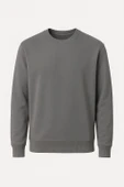 Basic Bisiklet Yaka Relaxed Regular Erkek Sweatshirt - 7478 thumbnail 1