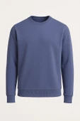 Basic Bisiklet Yaka Relaxed Regular Erkek Sweatshirt - 7478 thumbnail 9