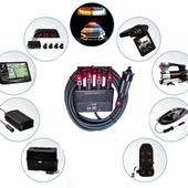 Araç Çakmak Uzatma Kablosu Çakmaklık Çoklayıcı LCD Ekranlı USB, Type-C çıkışlı 12 Volt 10 Amper 120 WAT 2 X1,5mm TTR Bakır 5 Mt-Siyah-YT-OT733 thumbnail 6