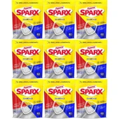 Asperox Sparx Diamond Bulaşık Makinesi Deterjanı Kapsül Tablet Hepsi 1 Arada 540 Adet (9PK*60) thumbnail 1