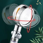 Turbo Pervaneli Ve Filtreli Su Tasarruflu 360 Derece Dönebilen Tazyikli Duş Başlığı thumbnail 5