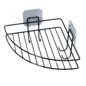 Yapışkanlı Banyo Köşeliği Kancalı Köşe Rafı Duş Şampuanlık Duvar Düzenleyici Organizer Raf thumbnail 3