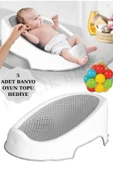 Soft Bebek Küveti – Silikon Fileli Bebek Besleme Yıkama Banyo Küveti Bebek Banyo Oturağı 5 Top thumbnail 1