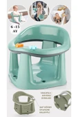 Bebek Banyo Oturağı - Vakum Tabanlı Bebek Mama Oturağı - Bel Destekli Vakumlu Mama, Yelşil 10 Top thumbnail 2