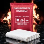 Yangın Söndürme Battaniyesi 150 x 180 cm CE Sertifikalı thumbnail 5
