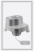 Kaydırmaz Çocuk Taburesi - Çift Basamaklı Banyo Lavabo Merdiven Yükseltici Bebek Basamağı Gri thumbnail 1