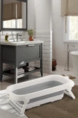 Bebek Küveti Katlanır Lüks Aqua Nest Gri 45 Litre thumbnail 2