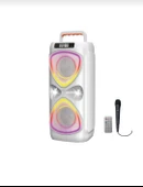 Bluetooh Hoparlör Kablolu Mikrofonlu Kumandali Radyolu Led Işıklı Parti Speaker D78 thumbnail 8