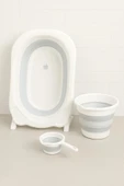 Bebek Küveti  Katlanır  Banyo Seti  Hediye Fileli thumbnail 4