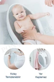 Soft Bebek Küveti – Silikon Fileli Bebek Besleme Yıkama Banyo Küveti Bebek Banyo Oturağı 5 Top thumbnail 2