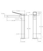Orka Moderna Yüksek Lavabo Bataryası / Siyah MDR73107B thumbnail 2