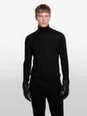 Yün Karışımlı Slim Fit Kazak Erkek Siyah Kazak - 324A11BAS200A thumbnail 2