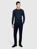 %100 Pamuk Soldurma Bisiklet Yaka Kazak Erkek Lacivert Kazak - 324P1098S1032 thumbnail 4